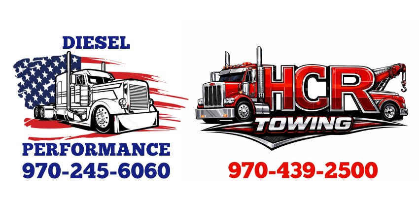 Diesel Performance GJ Logo and HCR Towing Logo
